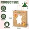 28 Pack Christmas Kraft Gift Bags with Handles, 9x7.5x3.5 Christmas Gift Bags, Christmas Goody Bags for Christmas Holidays Party Favors and Presents